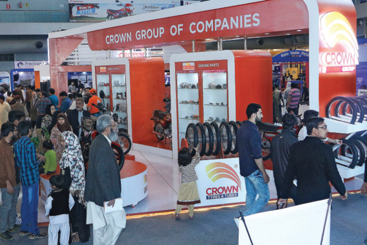 Crown Group 150cc motorcycle at Pakistan Auto Show 2018