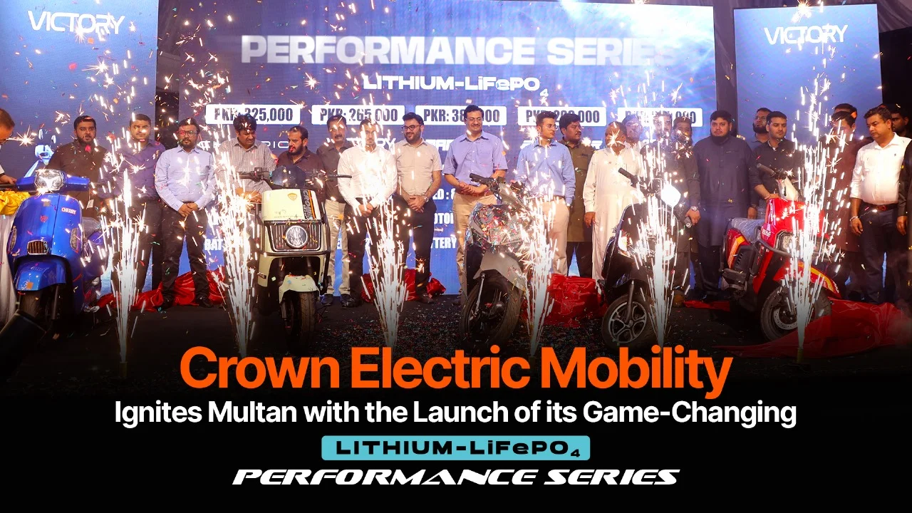 Events cover: Crown Electric Mobility Ignites Multan with the Launch of its Game-Changing Performance Series