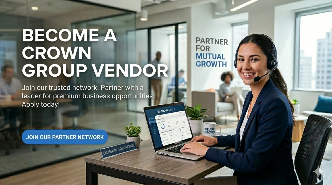 Become a Crown Group vendor or manufacturing partner